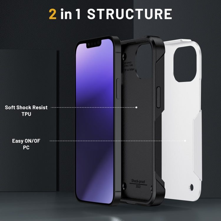 For iPhone 14 PC + TPU Shockproof Protective Phone Case
