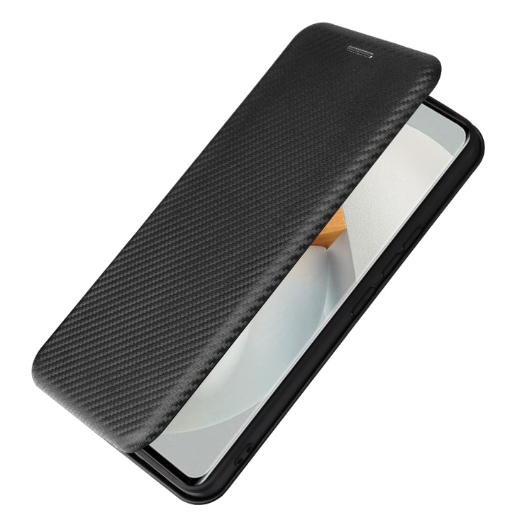 For vivo S12 5G / V23 5G Carbon Fiber Texture Leather Phone Case