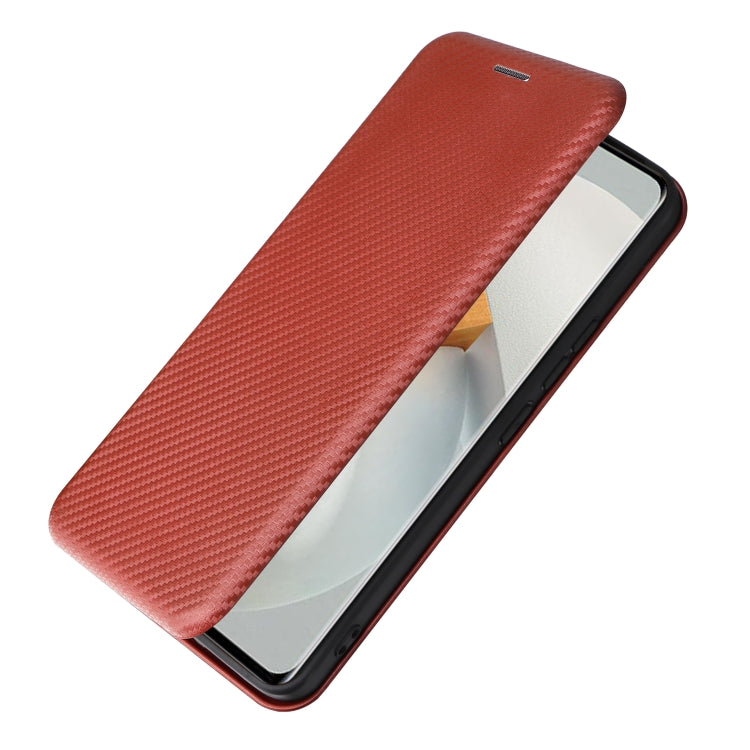 For vivo S12 5G / V23 5G Carbon Fiber Texture Leather Phone Case