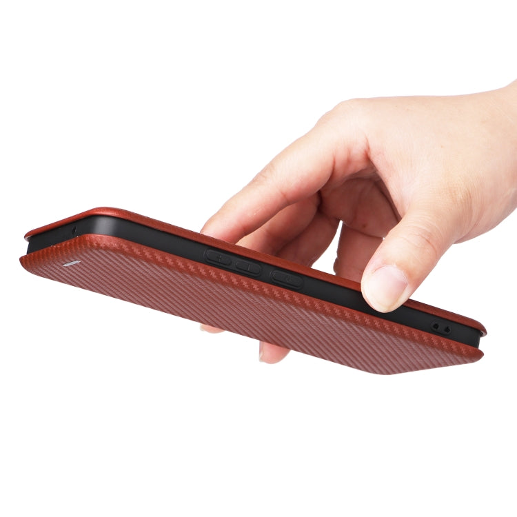 For vivo S12 5G / V23 5G Carbon Fiber Texture Leather Phone Case