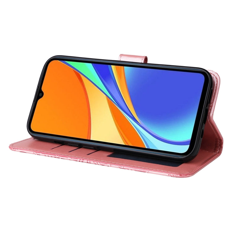 For Xiaomi Redmi 9C / 10A Embossed Sunflower Leather Phone Case