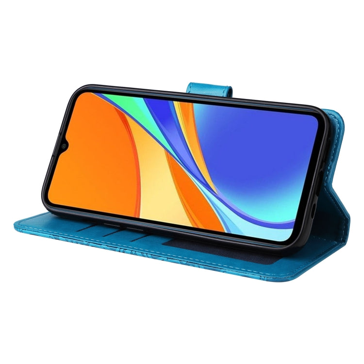 For Xiaomi Redmi 9C / 10A Embossed Sunflower Leather Phone Case