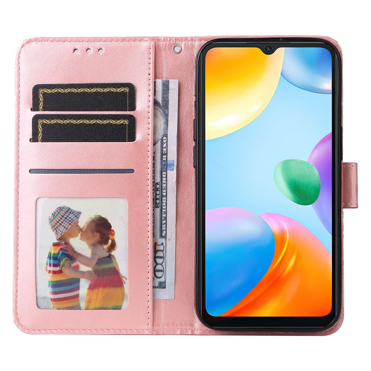 For Xiaomi Redmi 10C 4G Embossed Sunflower Leather Phone Case