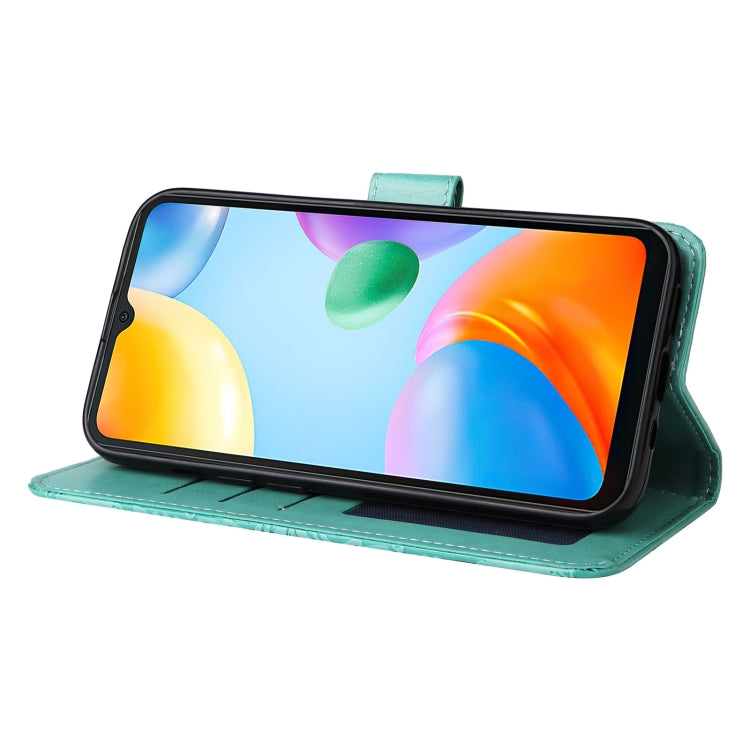 For Xiaomi Redmi 10C 4G Embossed Sunflower Leather Phone Case