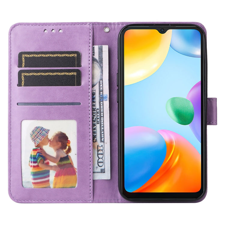 For Xiaomi Redmi 10C 4G Embossed Sunflower Leather Phone Case