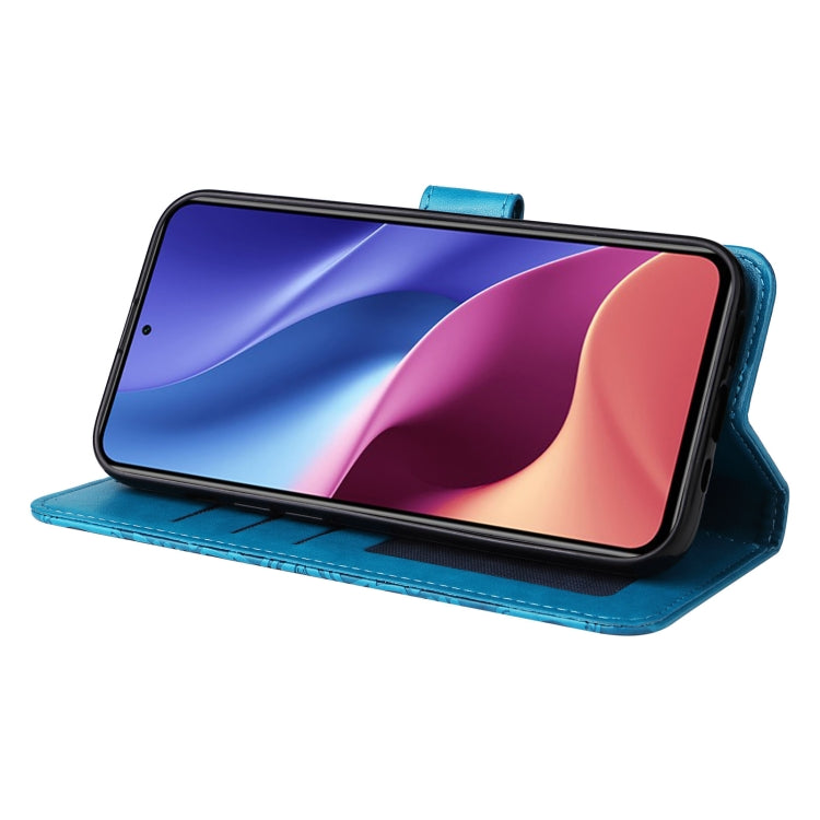 For Xiaomi Redmi K40 / K40 Pro / Xiaomi Poco F1 Embossed Sunflower Leather Phone Case