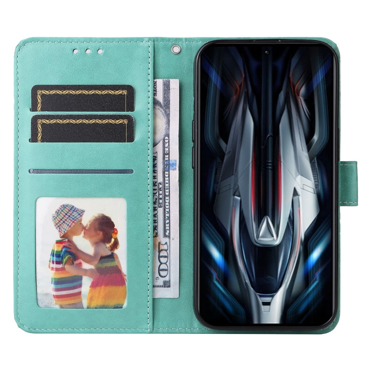 For Xiaomi Redmi K50 Gaming 5G Embossed Sunflower Leather Phone Case