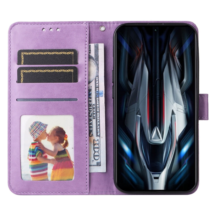 For Xiaomi Redmi K50 Gaming 5G Embossed Sunflower Leather Phone Case