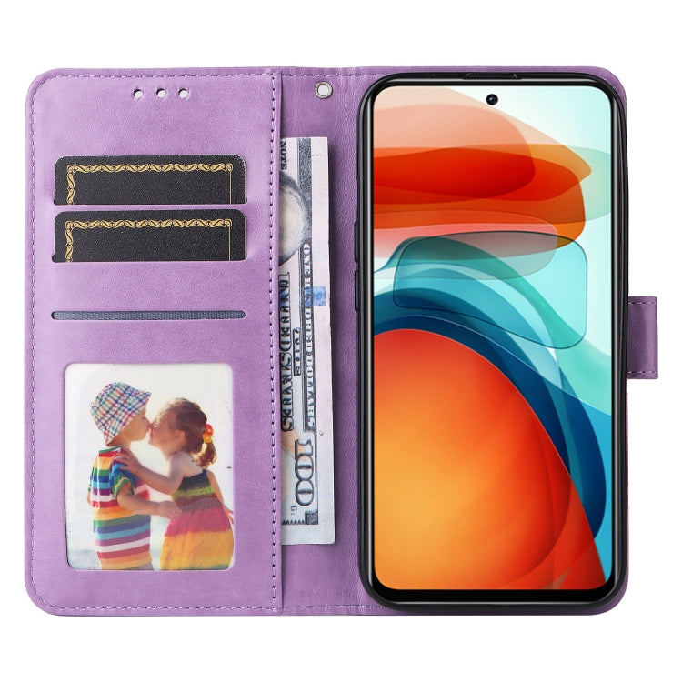 For Xiaomi Redmi Note 10 Pro 5G Embossed Sunflower Leather Phone Case