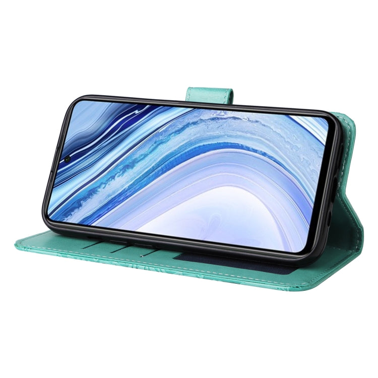 For Xiaomi Redmi Note 9S Embossed Sunflower Leather Phone Case