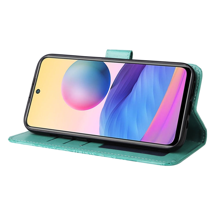 For Xiaomi Redmi Note 10 5G Embossed Sunflower Leather Phone Case