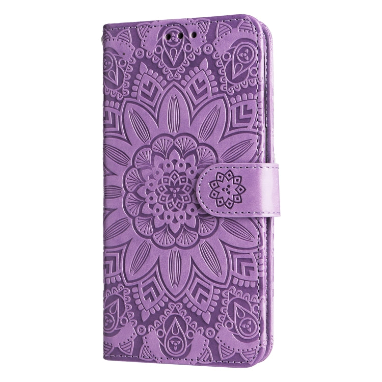 For Xiaomi Redmi Note 10 5G Embossed Sunflower Leather Phone Case