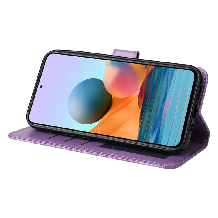 For Xiaomi Redmi Note 10 Pro / Note 10 Pro Max Embossed Sunflower Leather Phone Case