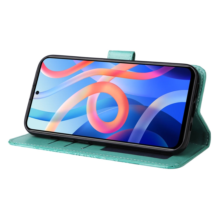 For Xiaomi Redmi Note 11 5G / Poco M4 Pro 5G Embossed Sunflower Leather Phone Case