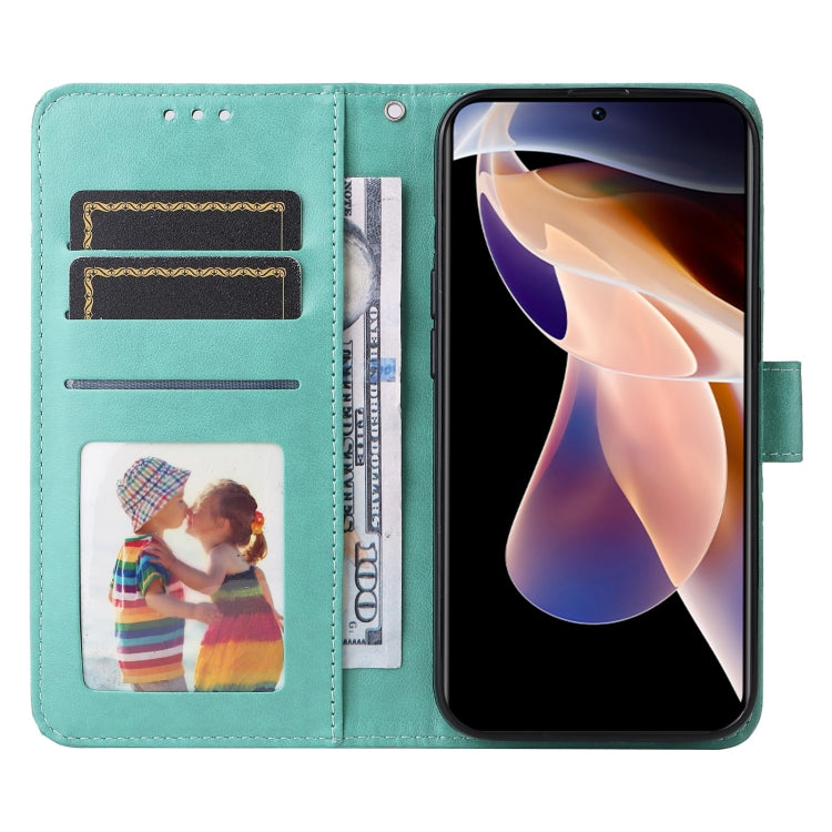 For Xiaomi Redmi Note 11E Embossed Sunflower Leather Phone Case