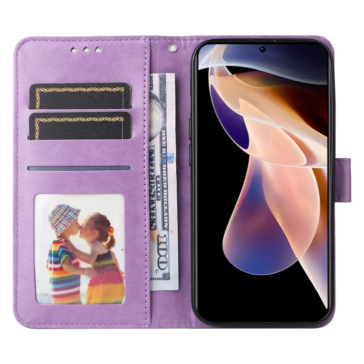 For Xiaomi Redmi Note 11E Embossed Sunflower Leather Phone Case