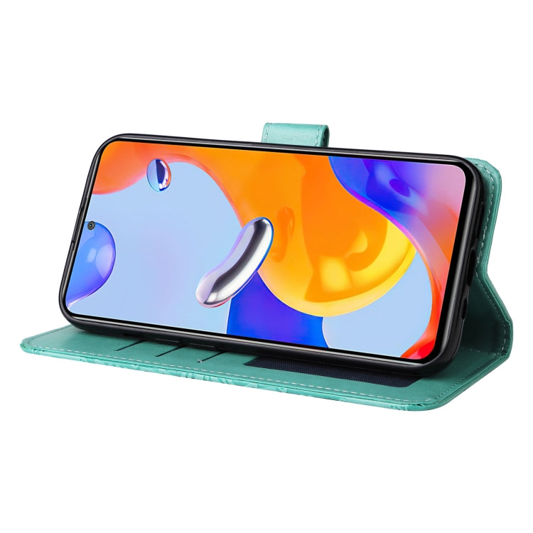 For Xiaomi Redmi Note 11 Pro 4G Foreign Version / 5G Embossed Sunflower Leather Phone Case