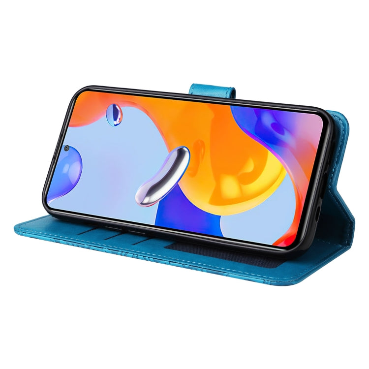 For Xiaomi Redmi Note 11 Pro 4G Foreign Version / 5G Embossed Sunflower Leather Phone Case