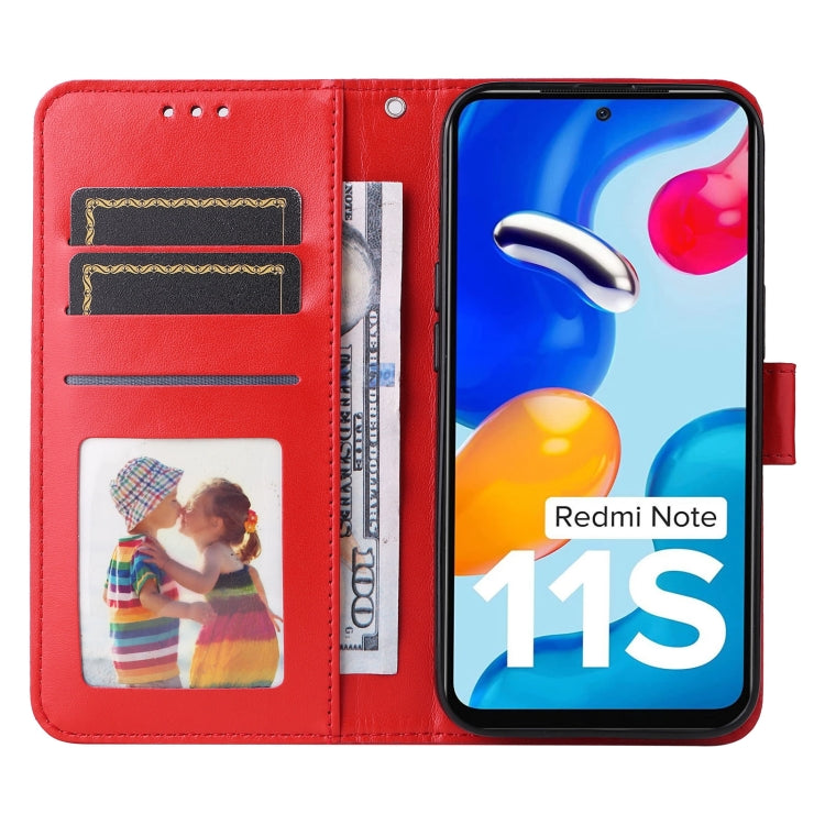 For Xiaomi Redmi Note 11S / Note 11 4G Foreign Version Embossed Sunflower Leather Phone Case