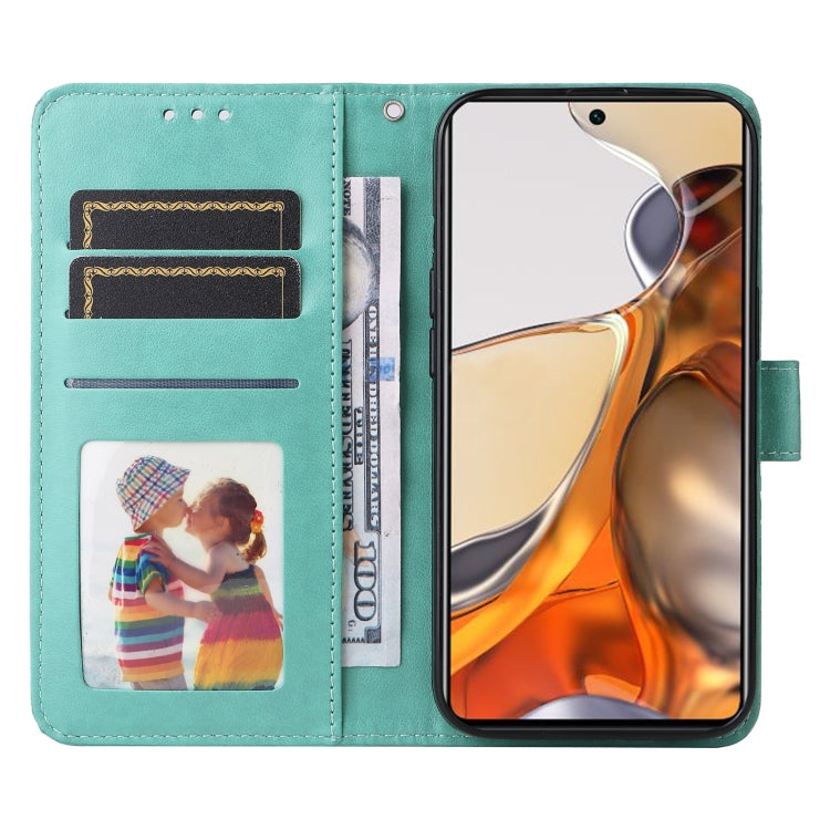 For Xiaomi 11T / 11T Pro Embossed Sunflower Leather Phone Case