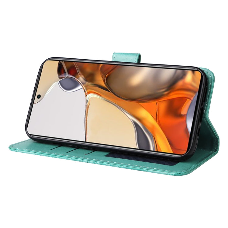 For Xiaomi 11T / 11T Pro Embossed Sunflower Leather Phone Case