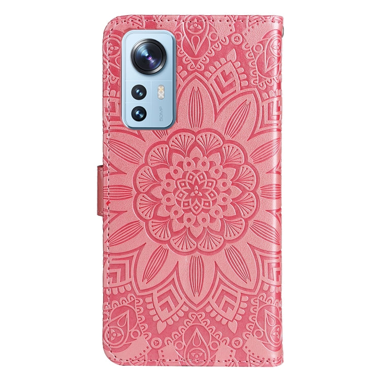 For Xiaomi 12 Lite Embossed Sunflower Leather Phone Case