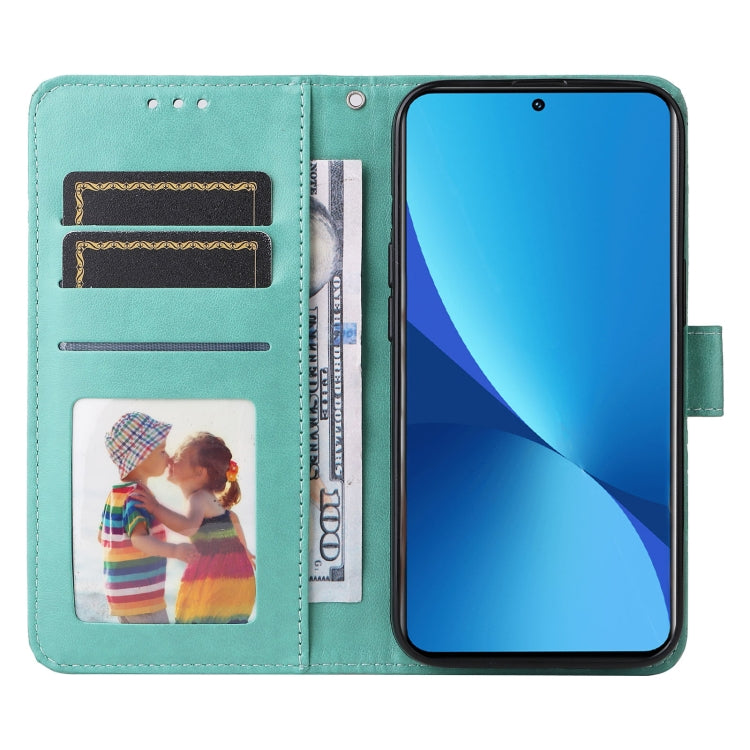 For Xiaomi 12 Lite Embossed Sunflower Leather Phone Case