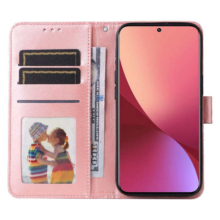 For Xiaomi 12 / 12X Embossed Sunflower Leather Phone Case