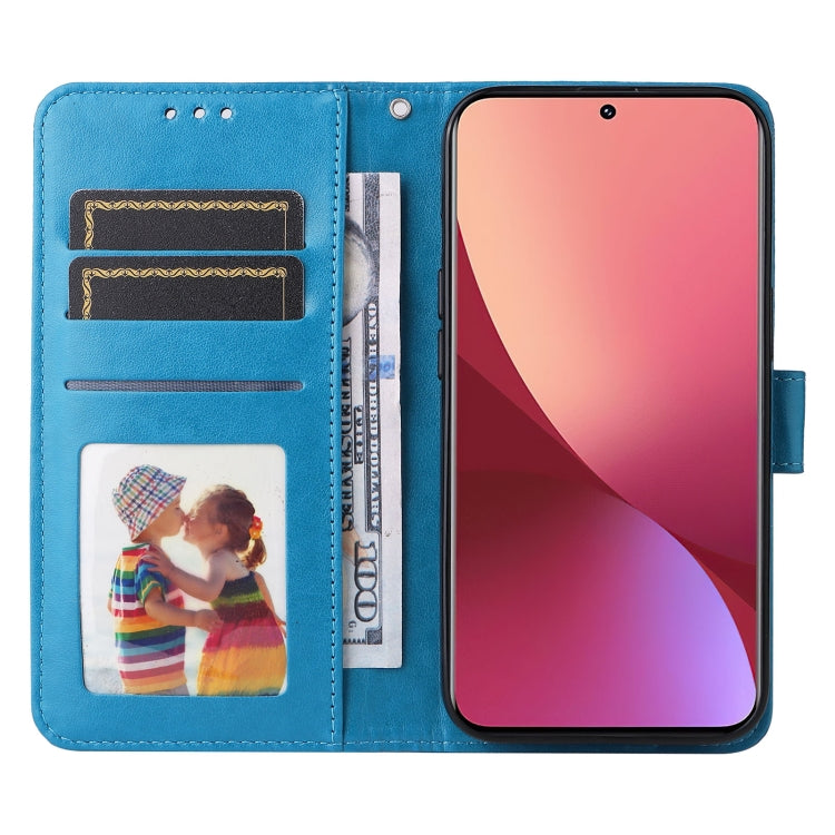 For Xiaomi 12 / 12X Embossed Sunflower Leather Phone Case