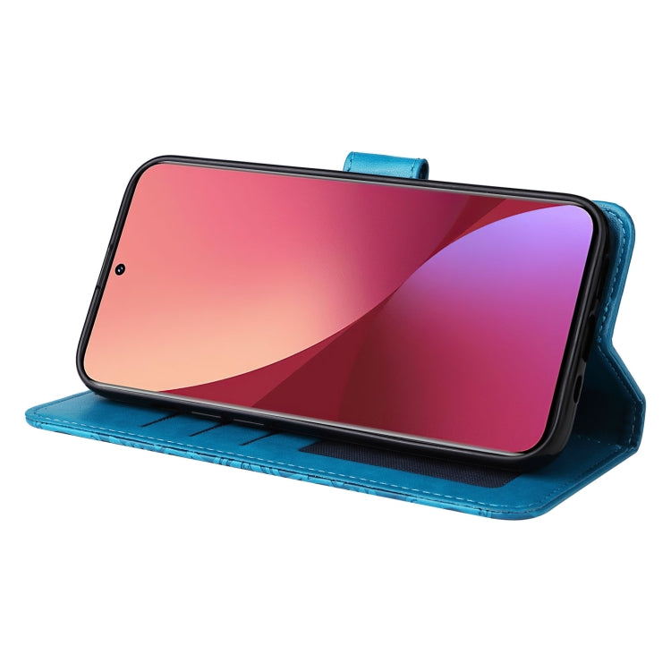 For Xiaomi 12 / 12X Embossed Sunflower Leather Phone Case