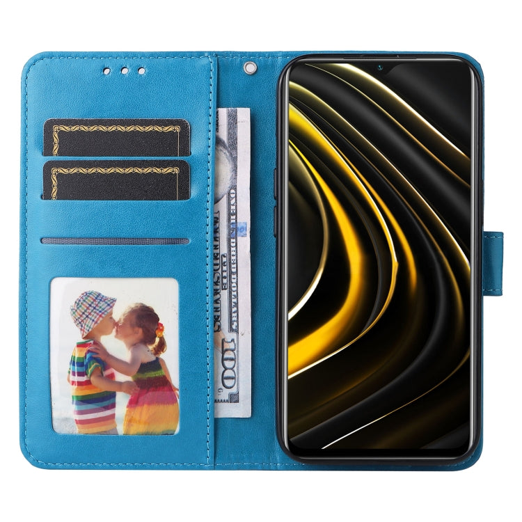 For Xiaomi Poco M3 / Redmi 9T / Redmi 9 Power Embossed Sunflower Leather Phone Case