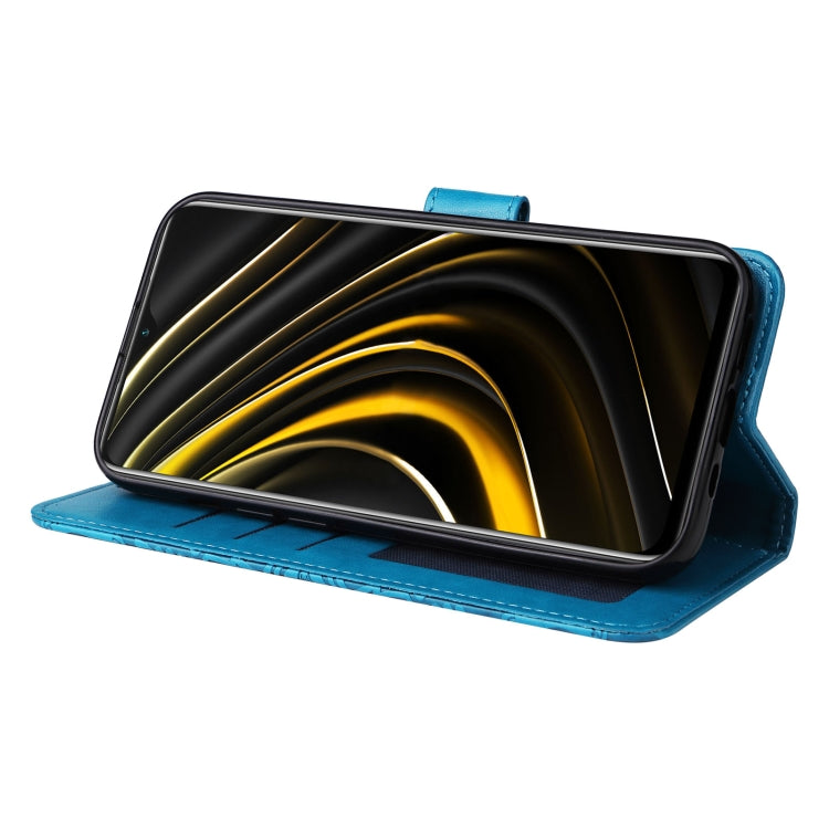 For Xiaomi Poco M3 / Redmi 9T / Redmi 9 Power Embossed Sunflower Leather Phone Case