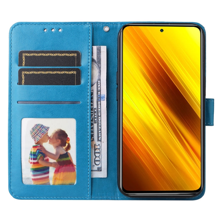 For Xiaomi Poco X3 NFC Embossed Sunflower Leather Phone Case