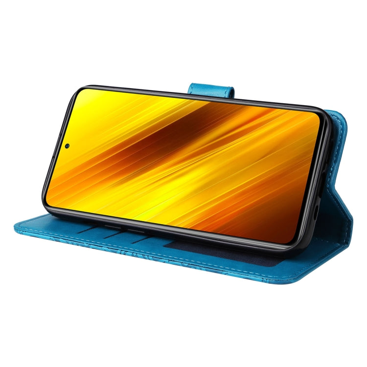 For Xiaomi Poco X3 NFC Embossed Sunflower Leather Phone Case