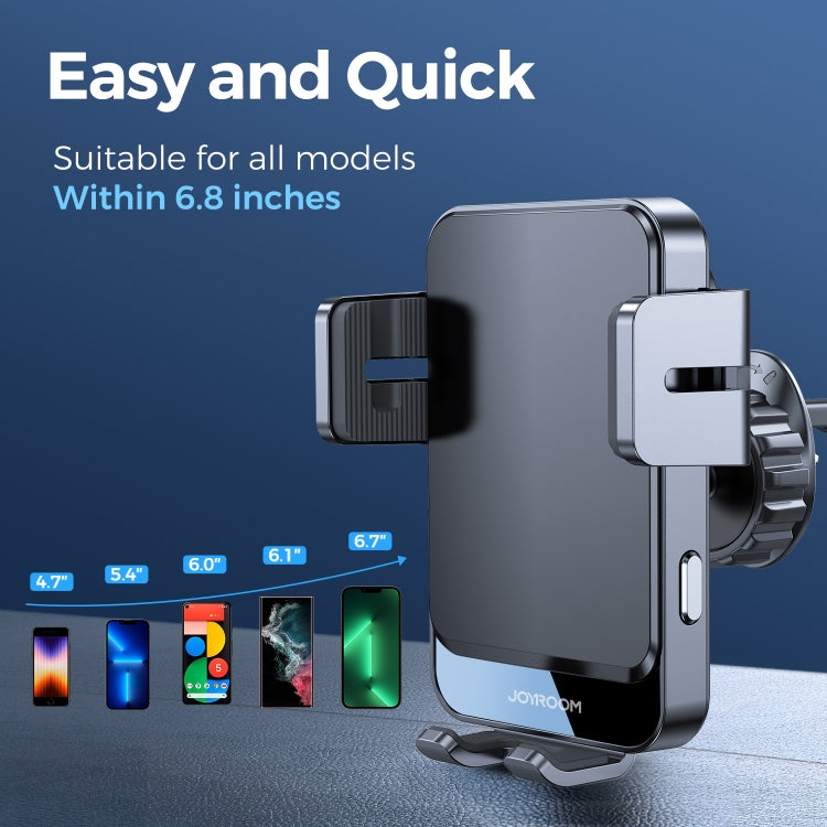 JOYROOM JR-ZS219 15W Three-Axis Electric Wireless Charging Air Outlet Car Holder(Black)