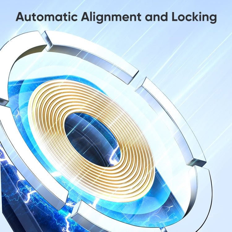 JOYROOM JR-ZS295 15W Mechanical Magnetic Wireless Charger Dashboard Car Holder(Black)