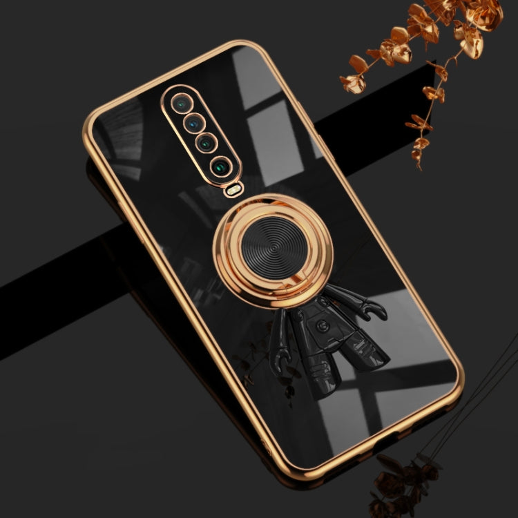 For Xiaomi Redmi K30 6D Plating Astronaut Ring Kickstand Phone Case