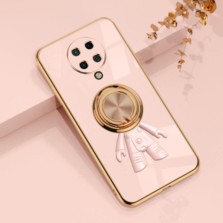 For Xiaomi Redmi K30 Pro 6D Plating Astronaut Ring Kickstand Phone Case