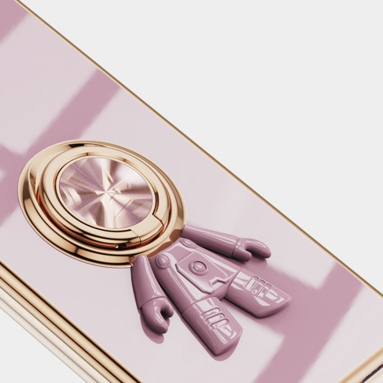 For Xiaomi Redmi K30 Pro 6D Plating Astronaut Ring Kickstand Phone Case