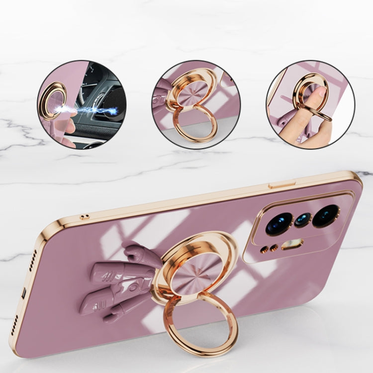 For Xiaomi Mi 11 Ultra 6D Plating Astronaut Ring Kickstand Phone Case