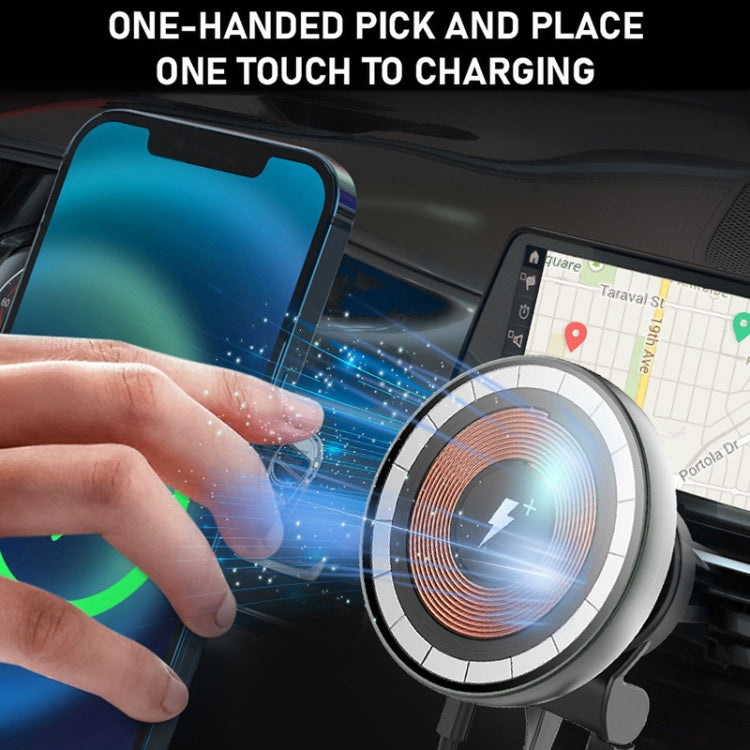 WiWU CH-309 Transparent Magnetic Wireless Charging Car Holder