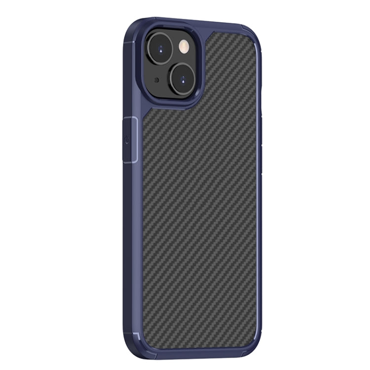 For iPhone 14 Plus Carbon Fiber Texture Case