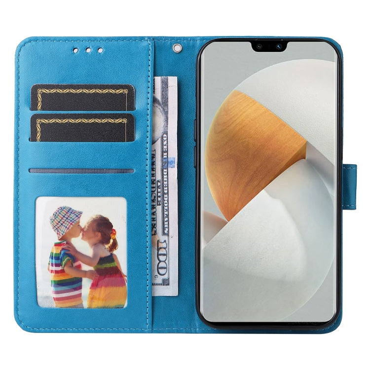 For vivo S12 / V23 5G Embossed Sunflower Leather Phone Case