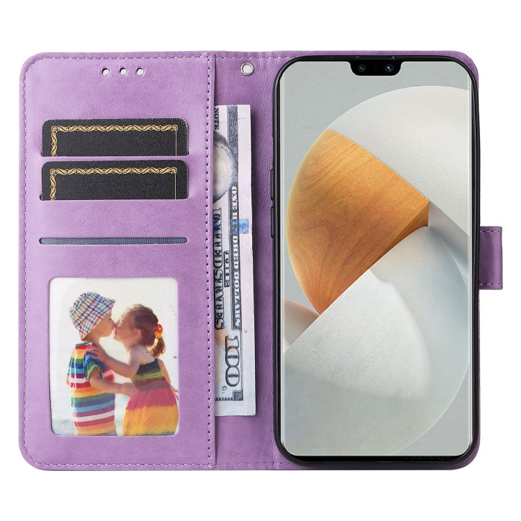 For vivo S12 / V23 5G Embossed Sunflower Leather Phone Case