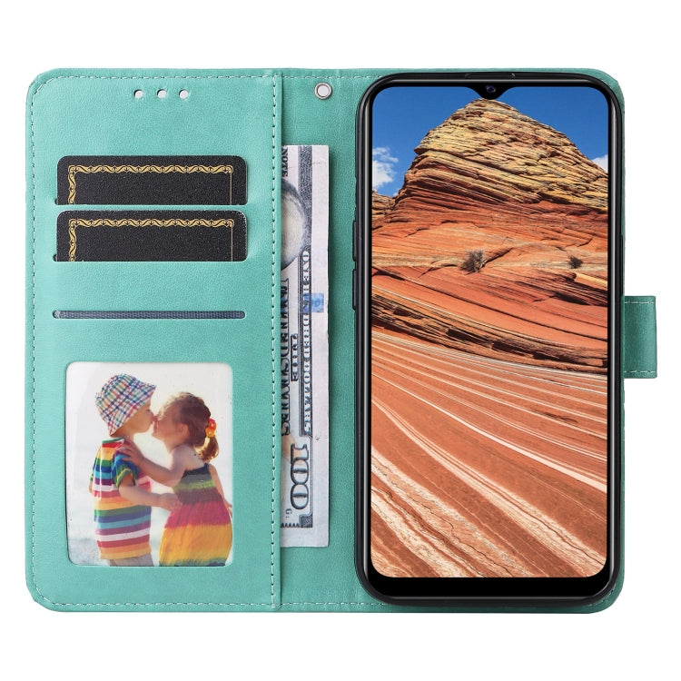 For vivo Y20 Embossed Sunflower Leather Phone Case