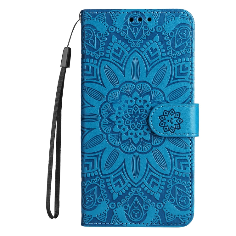 For OPPO A54 4G / A16 / A16s / A55 4G Embossed Sunflower Leather Phone Case
