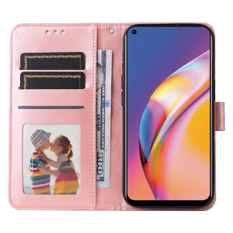 For OPPO A94 4G / F19 Pro / Reno5 F Embossed Sunflower Leather Phone Case