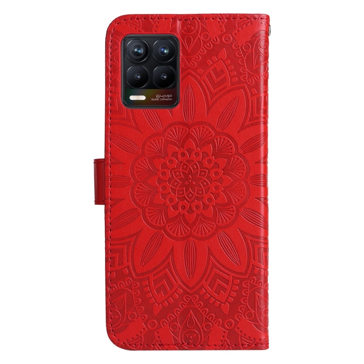 For OPPO Find X5 Pro Embossed Sunflower Leather Phone Case