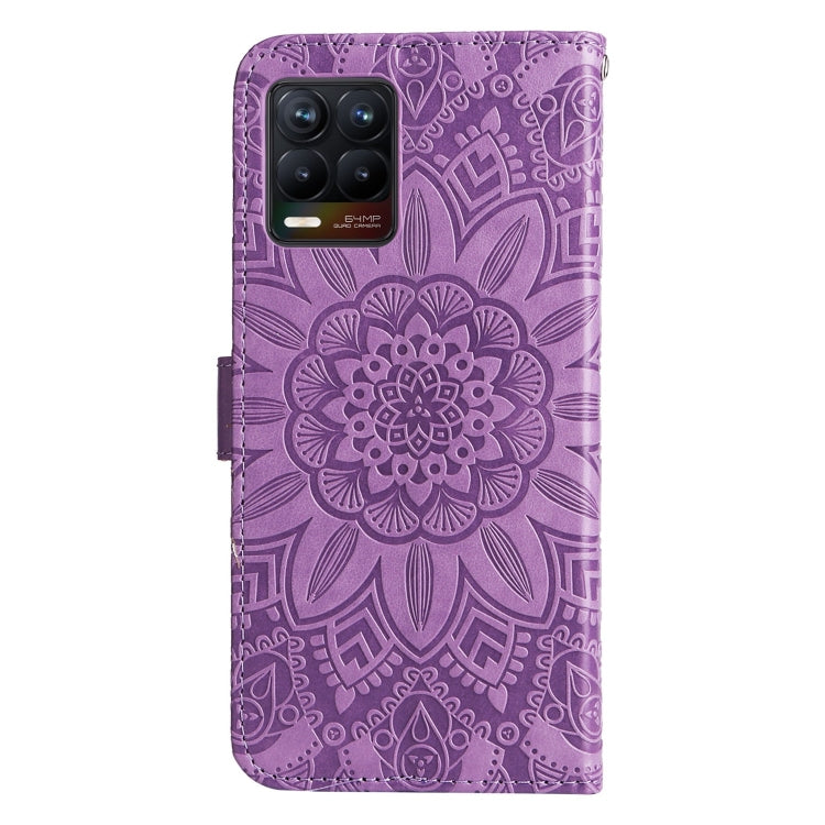 For OPPO Find X5 Pro Embossed Sunflower Leather Phone Case