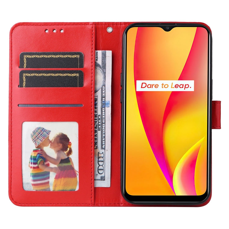 For OPPO Realme C15 / C12 / C25 Embossed Sunflower Leather Phone Case